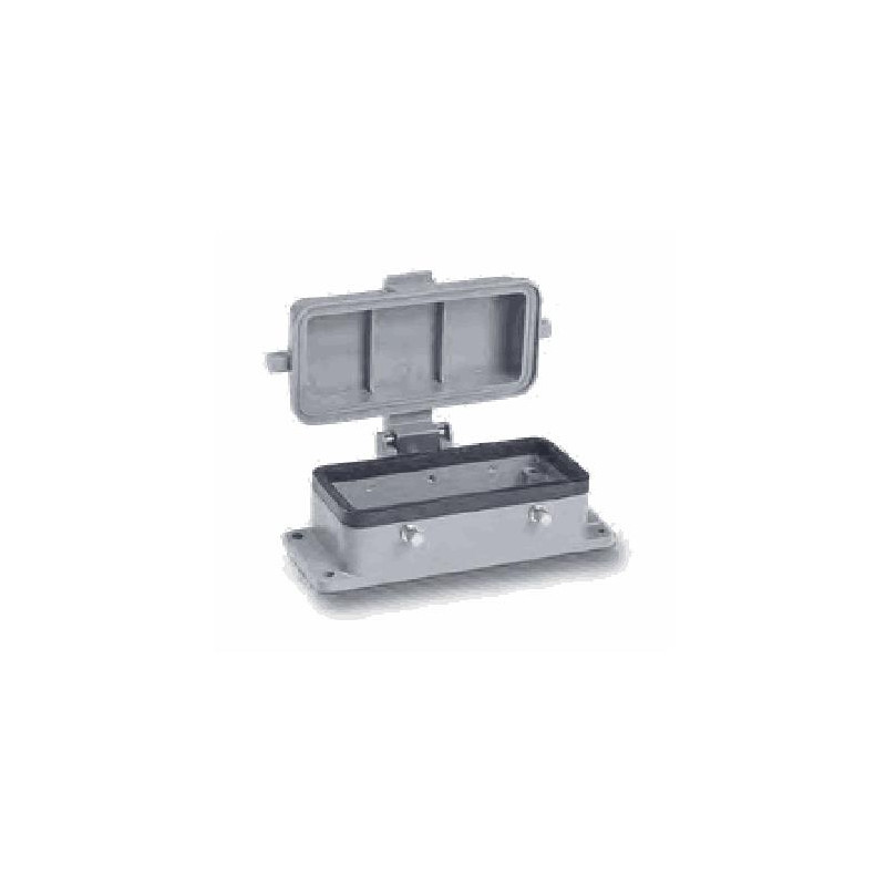 Embase encastrée 16B, Aluminium moulé sous pression, Alliage de zinc moulé, IP65, Sortie basse